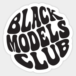 black Models Club Sticker